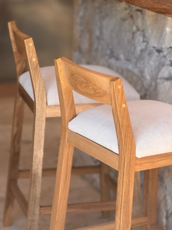 Banqueta Pampa asiento tapizado - Imagen 6