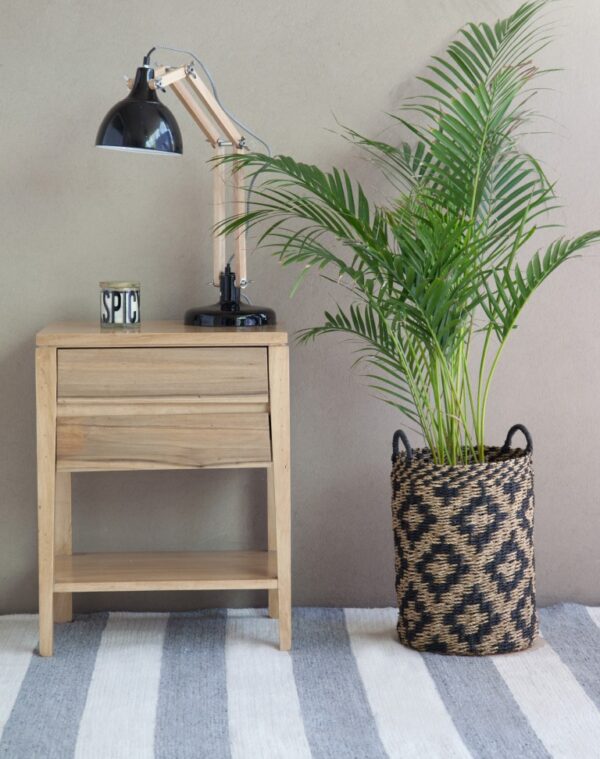 Mesa de Luz Cholo - Tapa Madera - Imagen 2